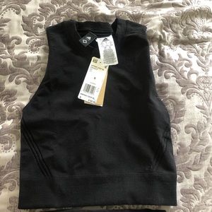 Adidas tight crop top black